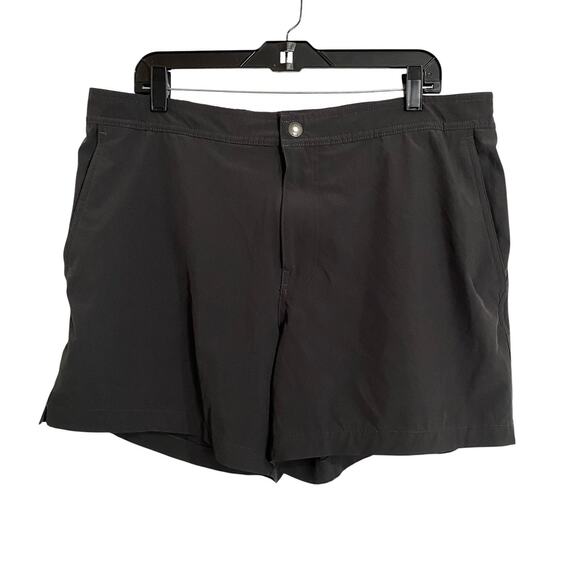 American Eagle Outfitters Swim Trunks Shorts Mens XL Charcoal Gray Lined Stretch - Picture 1 of 5